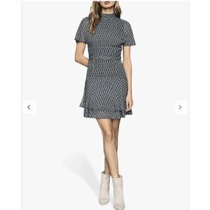 Reiss, Rayah Printed Flippy Dress